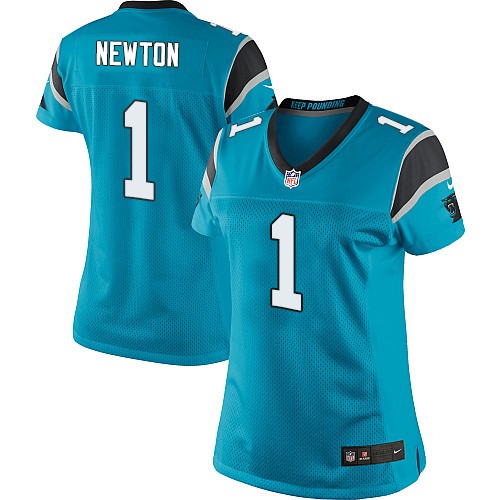 Women's Elite Cam Newton Nike Jersey Blue Alternate - #1 NFL Carolina Panthers